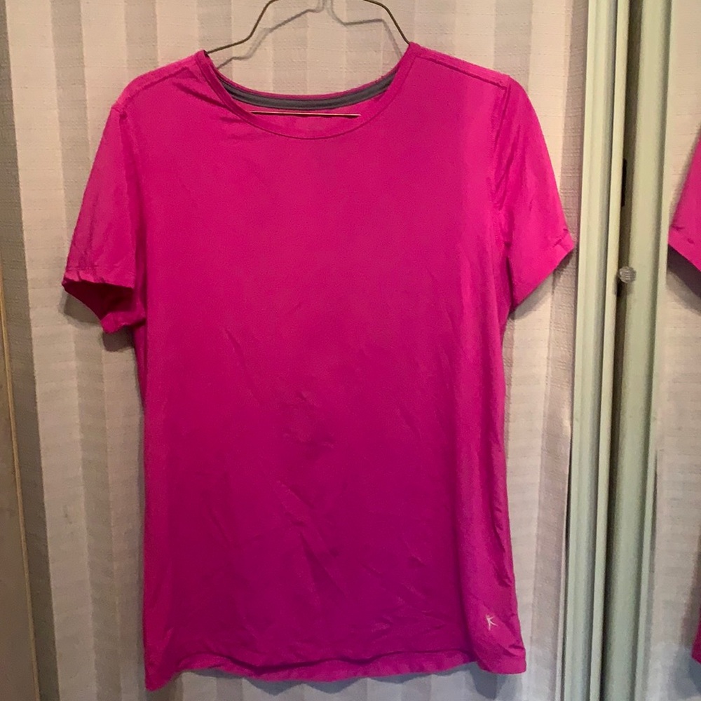 Pink exercise running top